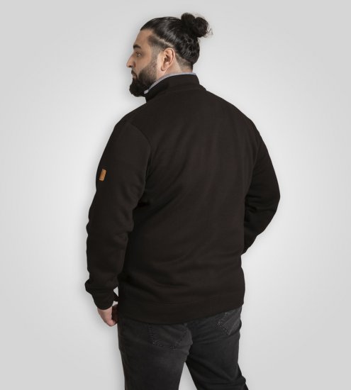D555 Russel Fleece Sweatshirt with Chest Embroidery Black - Megztiniai ir džemperiai - Megztiniai ir Džemperiai - 2XL-14XL