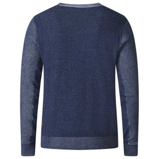 D555 Bryson Crewneck Sweater with Pocket Navy - Megztiniai ir džemperiai - Megztiniai ir Džemperiai - 2XL-14XL