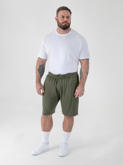 D555 Mitchell 1 Stretch Elasticated Waist Shorts Khaki - Laisvalaikio kelnės ir šortai - Laisvalaikio Kelnės ir Šortai - 2XL-12XL