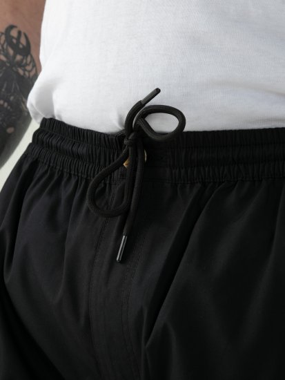 D555 Thomas Full Elastic Waist Stretch Shorts Black - Šortai - Šortai - W40-W60