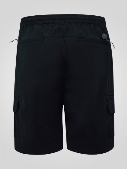 D555 Thomas Full Elastic Waist Stretch Shorts Black - Šortai - Šortai - W40-W60