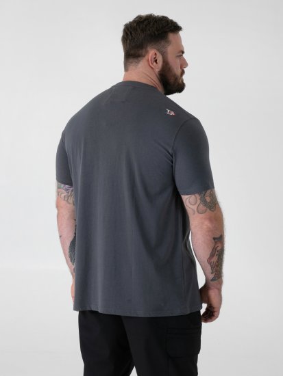 D555 Craig Gorilla Biker Printed T-shirt Dark Gery - Marškinėliai - Marškinėliai - 2XL-14XL