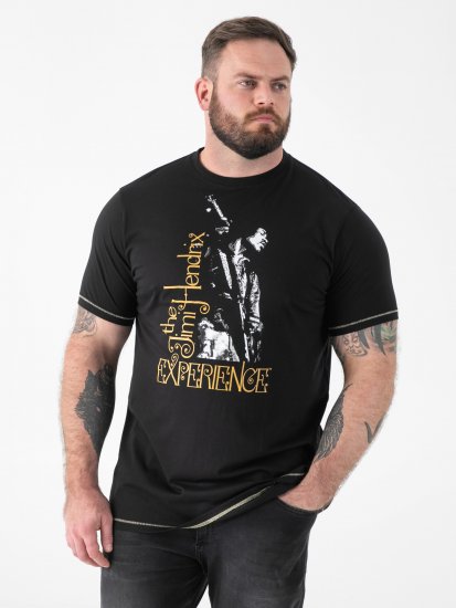 D555 Stokes Official Jimi Hendrix Experience Printed T-Shirt - Marškinėliai - Marškinėliai - 2XL-14XL
