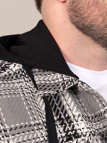 D555 Hayes Marškinių tipo striukė Pilka - Marškiniai - Marškiniai - 2XL-8XL