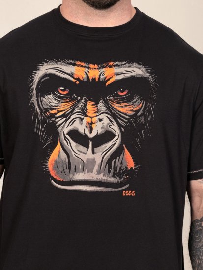 D555 Perkins Markšinėliai su spauda Juoda - Marškinėliai - Marškinėliai - 2XL-14XL