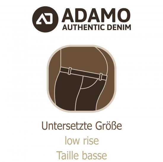 Adamo 5-Pocket Low Rise Jeans Medium Blue - Džinsai ir kelnės - Džinsai ir Kelnės - W40-W70