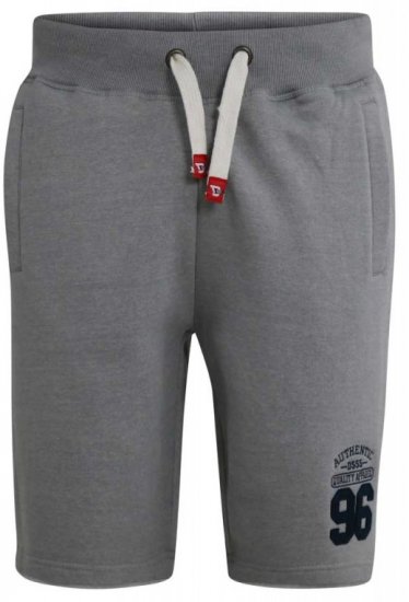 D555 Lindon Jersey Shorts Grey - Laisvalaikio Kelnės ir Šortai - Laisvalaikio Kelnės ir Šortai - 2XL-12XL