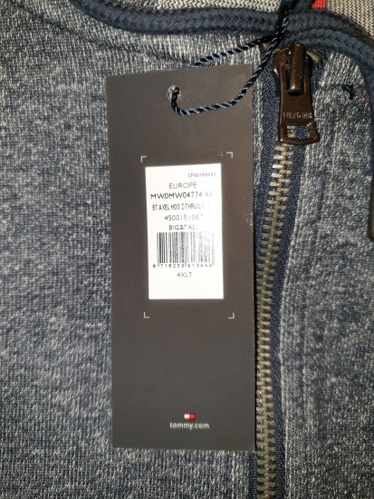 Tommy Hilfiger Axel Zip Thru Hoddie - Motley beprotiškas balandžio išpardavimas - 