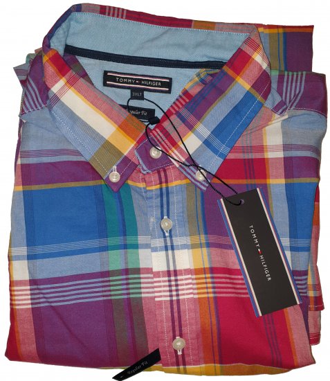 Tommy Hilfiger Renzo Check Shirt - Motley beprotiškas balandžio išpardavimas - 
