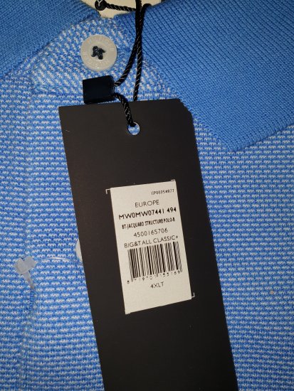 Tommy Hilfiger Jacquard Structure Polo Blue - Motley beprotiškas balandžio išpardavimas - 