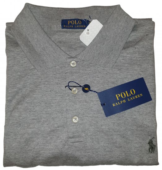Ralph Lauren TC7E Polo Grey - Motley beprotiškas balandžio išpardavimas - 