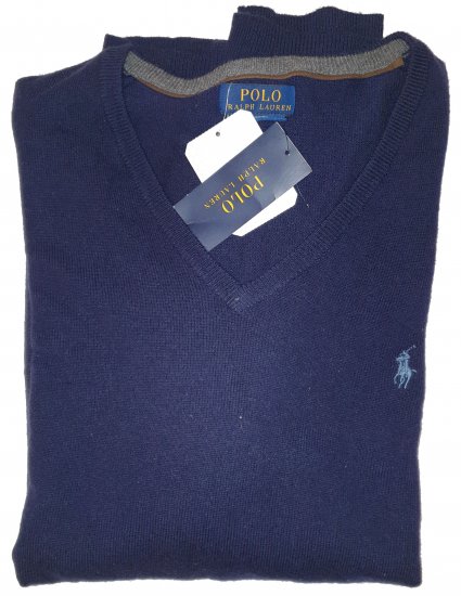 Ralph Lauren M Classics NavyBlue Sweater - Motley beprotiškas balandžio išpardavimas - 