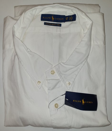 Polo Ralph Lauren Classics White Shirt - Motley beprotiškas balandžio išpardavimas - 