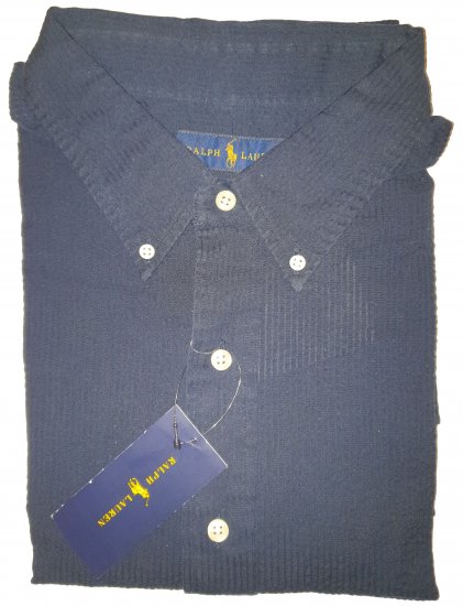 Polo Ralph Lauren TC7I Navy Short Sleeve Shirt - Motley beprotiškas balandžio išpardavimas - 