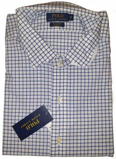 Polo Ralph Lauren TC7C White/Blue Multicolored Shirt - Motley beprotiškas balandžio išpardavimas - 