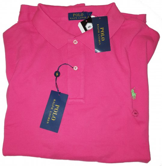 Polo Ralph Lauren TC6D Pink Polo - Motley beprotiškas balandžio išpardavimas - 