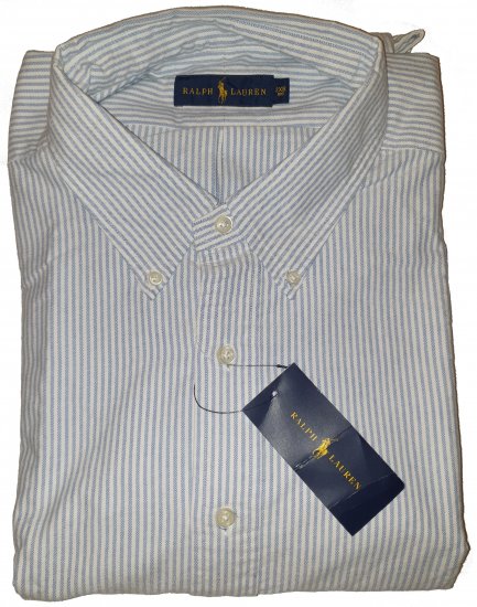 Polo Ralph Lauren TC6U Shirt Blue/White Stripe - Motley beprotiškas balandžio išpardavimas - 