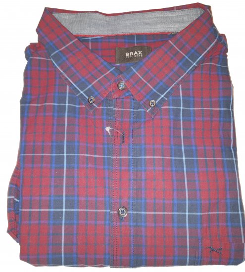Brax 881016 Shirt Red - Motley beprotiškas balandžio išpardavimas - 