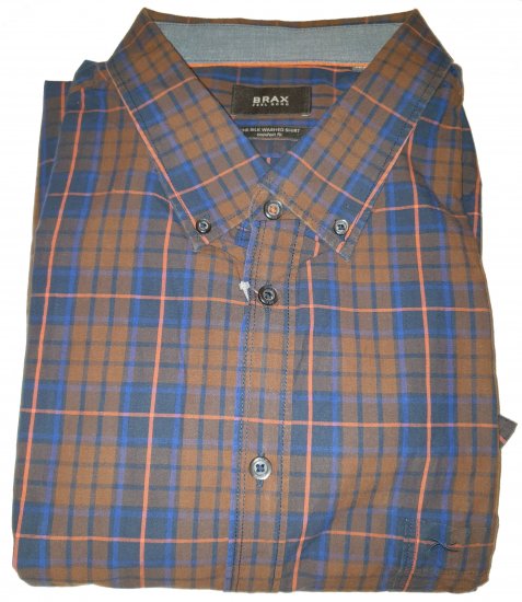 Brax 881016 Shirt Brown - Motley beprotiškas balandžio išpardavimas - 