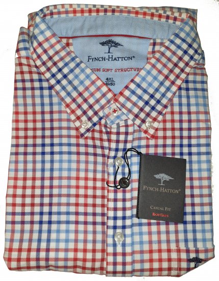 Fynch-Hatton 6022 Shirt Red - Motley beprotiškas balandžio išpardavimas - 