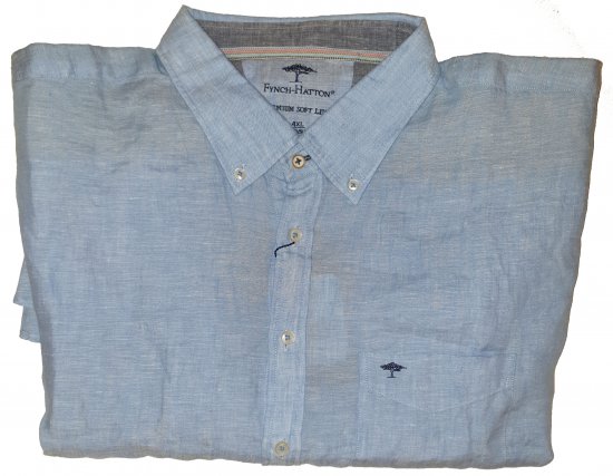 Fynch-Hatton 6152 Shirt Blue - Motley beprotiškas balandžio išpardavimas - 