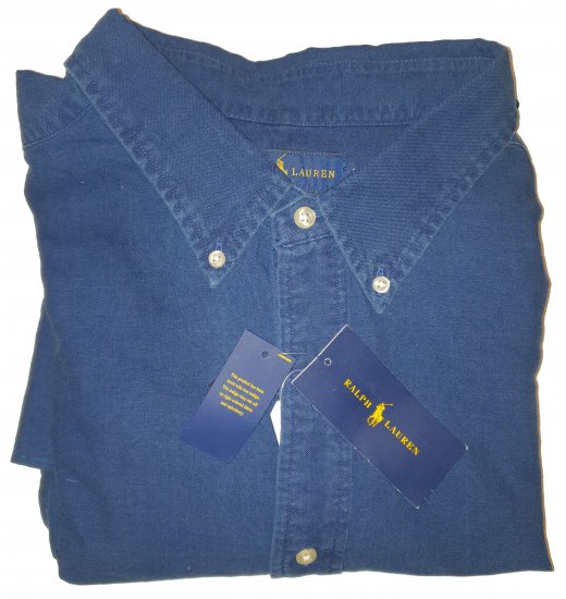 Polo Ralph Lauren 0003 Indigo Shirt - Motley beprotiškas balandžio išpardavimas - 