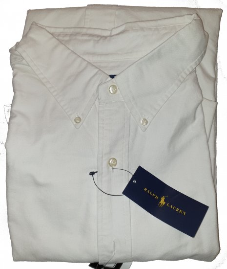 Ralph Lauren TC6U White Shirt - Motley beprotiškas balandžio išpardavimas - 