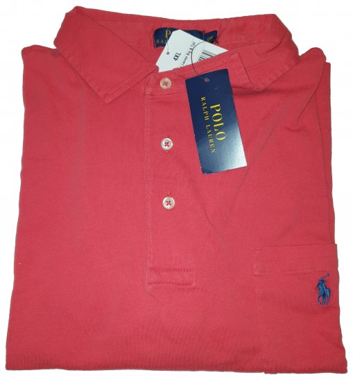 Ralph Lauren TC7I Polo Sunrise Red - Motley beprotiškas balandžio išpardavimas - 