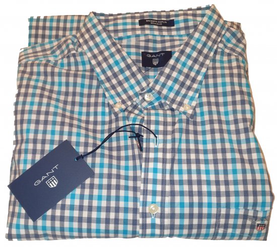 Gant 347620 Shirt Blue - Motley beprotiškas balandžio išpardavimas - 