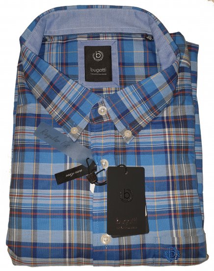 Bugatti 78315 Shirt Blue - Motley beprotiškas balandžio išpardavimas - 