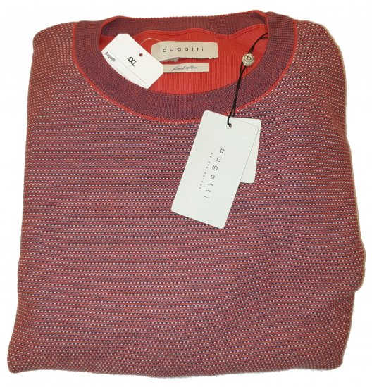 Bugatti 95511 Knit Red - Motley beprotiškas balandžio išpardavimas - 