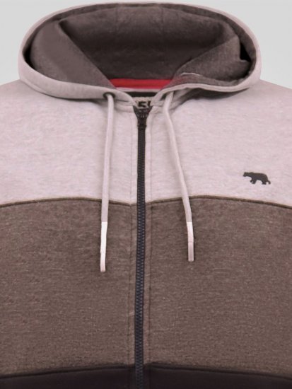 D555 Fitzgerald Zip Through Hoody With Cut & Sew Panels Juoda - Megztiniai ir džemperiai - Megztiniai ir Džemperiai - 2XL-14XL