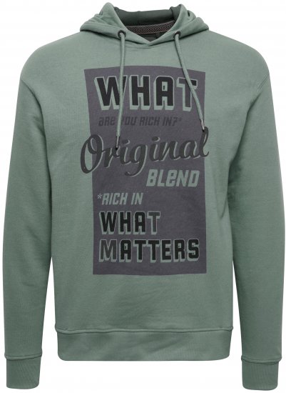 Blend Hoodie 4285 Duck Green - Megztiniai ir džemperiai - Megztiniai ir Džemperiai - 2XL-14XL