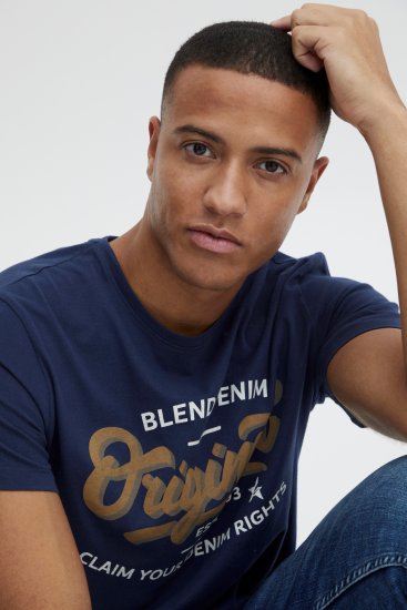 Blend 4568 T-Shirt Dress Blues - Marškinėliai - Marškinėliai - 2XL-14XL