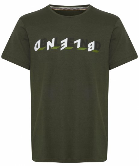 Blend 4795 T-Shirt Forest Night Green - Marškinėliai - Marškinėliai - 2XL-14XL