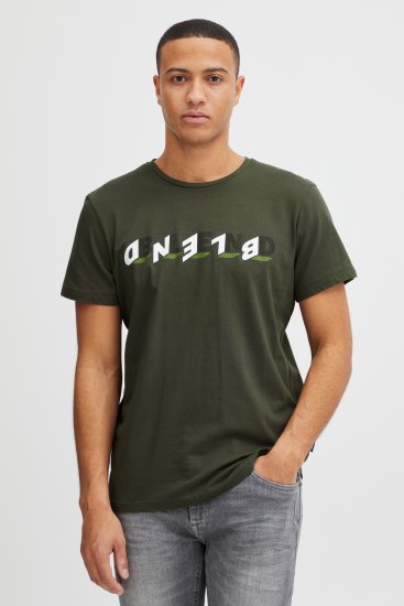 Blend 4795 T-Shirt Forest Night Green - Marškinėliai - Marškinėliai - 2XL-14XL