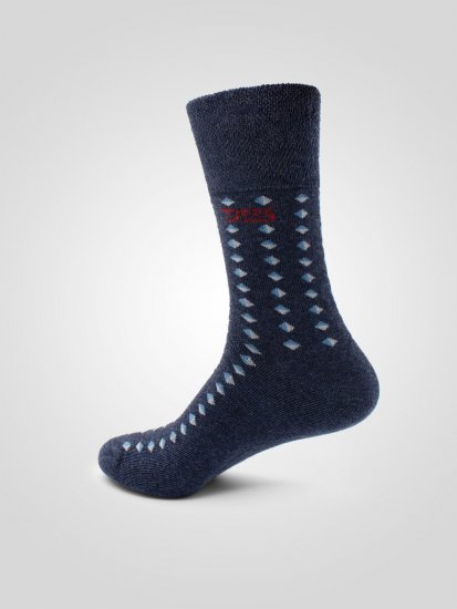 D555 Harold 3 Extra Wide Comfort Fit Socks 3-pack Navy/Denim - Apatinis trikotažas ir plaukimo apranga - Apatinis trikotažas - 2XL-8XL