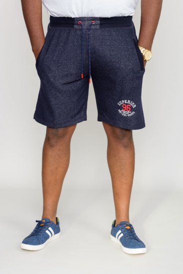 D555 HARLOW Jersey Shorts Denim Marl - Laisvalaikio kelnės ir šortai - Laisvalaikio Kelnės ir Šortai - 2XL-12XL