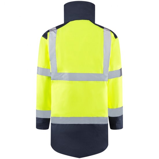 Leo Tawstock Warm Quilted Anorak Hi-Vis Yellow/Navy - Darbo drabužiai - Darbo drabužiai - 3XL-10XL