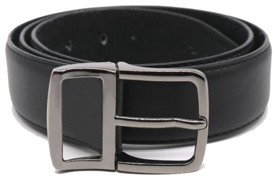 D555 Ashton Odinis Diržas Juodas, 3,5cm - Diržai - Didelių dydžių diržai - W40-W70/2XL-8XL