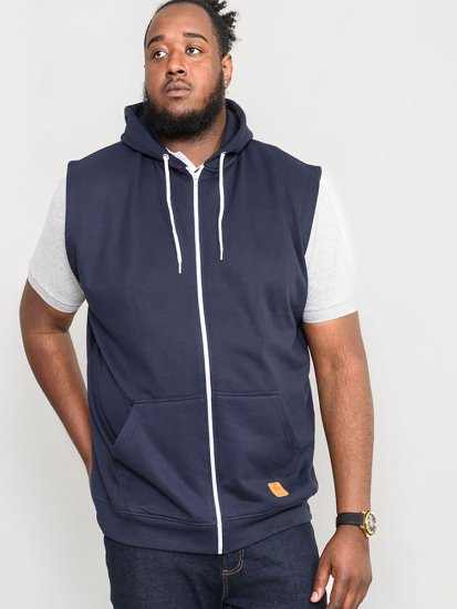 D555 Blake Sleeveless Hoodie Navy - Megztiniai ir džemperiai - Megztiniai ir Džemperiai - 2XL-14XL