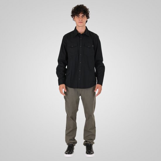 Double Outfitters GS-5126 Marškiniai su spaudėmis Juoda - Marškiniai - Marškiniai - 2XL-8XL