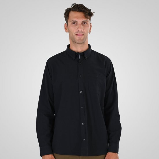 Double Outfitters GS-5225 Oksfordo marškiniai Juoda - Marškiniai - Marškiniai - 2XL-8XL