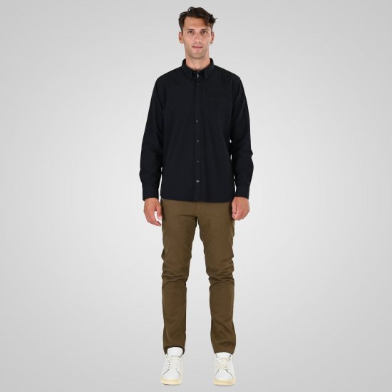 Double Outfitters GS-5225 Oksfordo marškiniai Juoda - Marškiniai - Marškiniai - 2XL-8XL