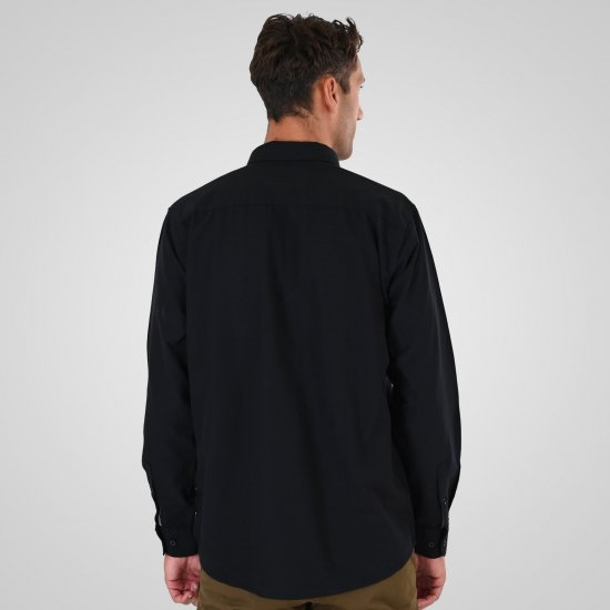 Double Outfitters GS-5225 Oksfordo marškiniai Juoda - Marškiniai - Marškiniai - 2XL-8XL