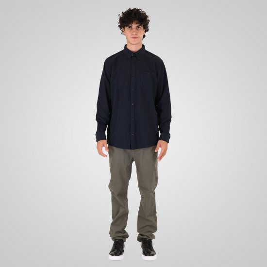 Double Outfitters GS-5225 Oksfordo marškiniai Tamsiai mėlyna - Marškiniai - Marškiniai - 2XL-8XL