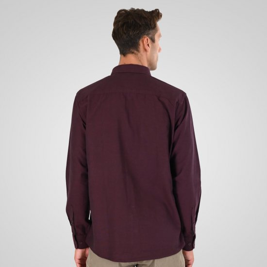Double Outfitters GS-5225 Oksfordo marškiniai Bordo - Marškiniai - Marškiniai - 2XL-8XL
