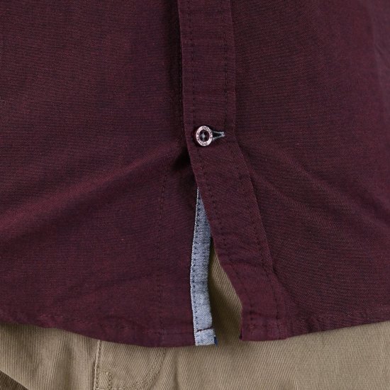 Double Outfitters GS-5225 Oksfordo marškiniai Bordo - Marškiniai - Marškiniai - 2XL-8XL