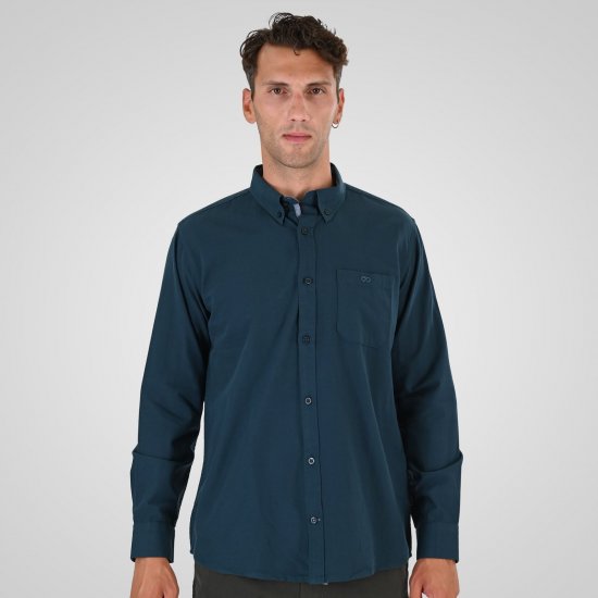 Double Outfitters GS-5225 Oksfordo marškiniai Tamsiai žalia - Marškiniai - Marškiniai - 2XL-8XL