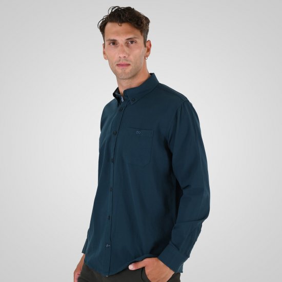 Double Outfitters GS-5225 Oksfordo marškiniai Tamsiai žalia - Marškiniai - Marškiniai - 2XL-8XL